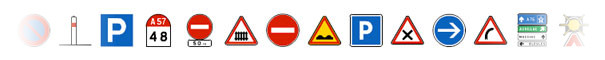 Panneaux routiers de signalisation