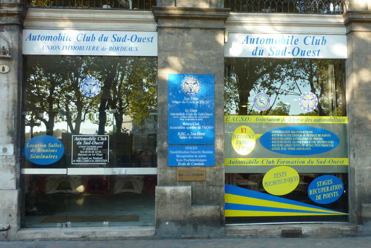 Devanture Automobile Club Du Sud-Ouest