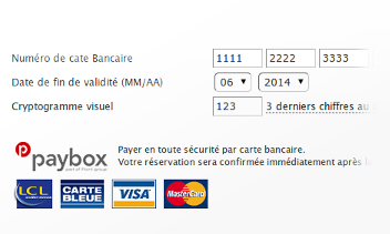 Modes de paiements