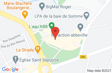 Lieu de stages L'AQU'ABB sur la carte de Abbeville