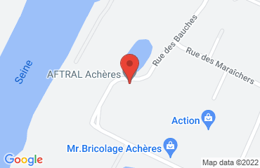 Lieu de stages EFR CFAM / Achères sur la carte de Achères