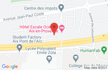 Lieu de stages HOTEL OCEANIA sur la carte de Aix-en-Provence