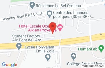 Lieu de stages Hotel Oceania sur la carte de Aix-en-Provence