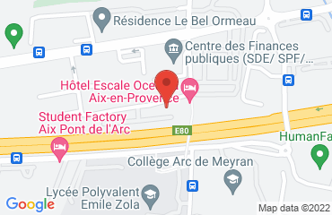 Lieu de stages HOTEL OCEANIA sur la carte de Aix-en-Provence