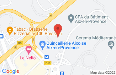 Lieu de stages ALJEPA sur la carte de Aix-en-Provence