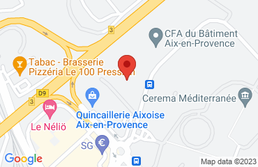 Lieu de stages ALJEPA sur la carte de Aix-en-Provence
