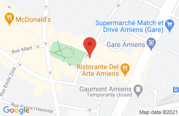 Lieu de stages GRAND HOTEL DE L UNIVERS sur la carte de Amiens