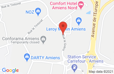 Lieu de stages Hôtel Kyriad - ZAC St-Ladre sur la carte de Amiens