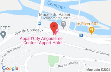 Lieu de stages Appart'City sur la carte de Angoulême
