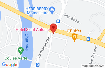 Lieu de stages HOTEL SAINT ANTOINE sur la carte de Angoulême