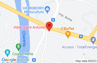 Lieu de stages  HOTEL SAINT ANTOINE  sur la carte de Angoulême