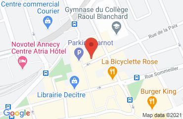 Lieu de stages ANNECY - ARAVIS SAVOIE CONSEIL sur la carte de Annecy