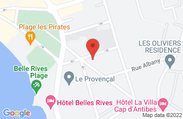 Lieu de stages HÔTEL BEST WESTERN sur la carte de Antibes