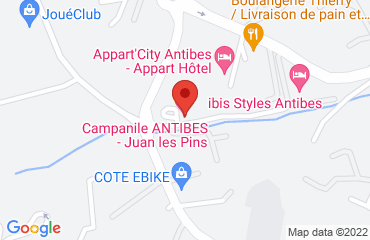 Lieu de stages Hotel-Restaurant CAMPANILE sur la carte de Antibes