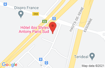 Lieu de stages Hotel Balladins sur la carte de Antony