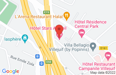 Lieu de stages Hôtel Stars Paris Arcueil sur la carte de Arcueil