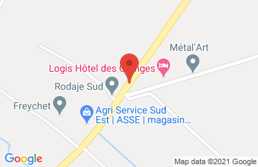 Lieu de stages HOTEL DES GRANGES sur la carte de Arles