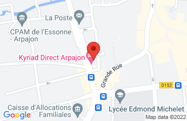 Lieu de stages Hotel Arpege sur la carte de Arpajon