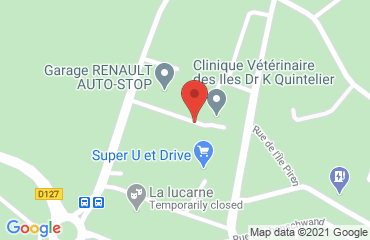 Lieu de stages CER AB CONDUITE hs sur la carte de Arradon