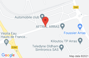 Lieu de stages AFTRAL sur la carte de Arras