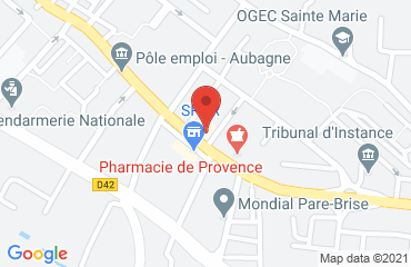 Lieu de stages AE ECE sur la carte de Aubagne