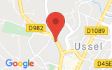 Plan Google Stage recuperation de points Ussel 19200, 19 Rue du Général De Gaulle