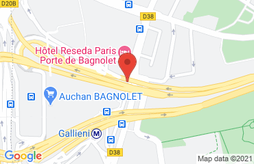 Lieu de stages Hôtel Mister Bed City sur la carte de Bagnolet