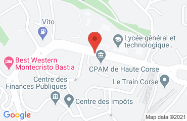 Lieu de stages Best Western Hotel - Corsica Bastia sur la carte de Bastia