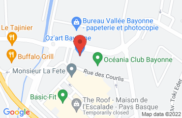 Lieu de stages AUTO ECOLE SOFT CONDUITE sur la carte de Bayonne