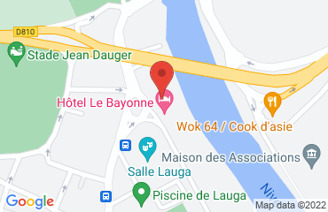 Lieu de stages LE BAYONNE sur la carte de Bayonne