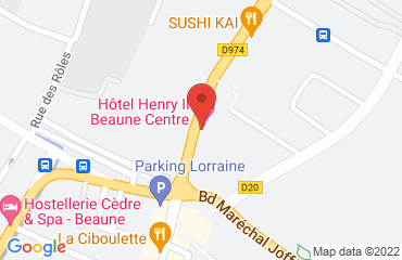 Lieu de stages HOTEL HENRY II sur la carte de Beaune