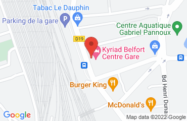 Lieu de stages Hotel Kyriad sur la carte de Belfort