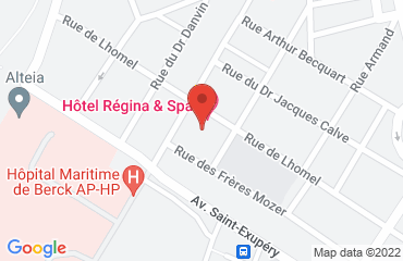 Lieu de stages HOTEL REGINA BERCK sur la carte de Berck