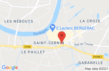 Lieu de stages Hôtel Campanile La Cavaille Route de Bordeaux sur la carte de Bergerac