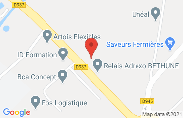 Lieu de stages CENTRE FLEMING sur la carte de Béthune