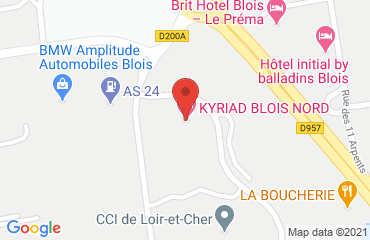 Lieu de stages KYRIAD sur la carte de Blois