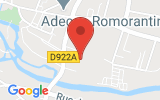 Plan Google Stage recuperation de points Romorantin-Lanthenay 41200, 5 Rue Jean Monnet