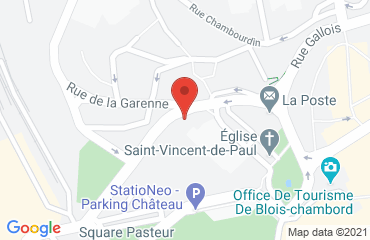 Lieu de stages IBIS BUDGET CENTRE sur la carte de Blois
