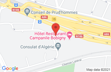 Lieu de stages Hotel Balladins sur la carte de Bobigny