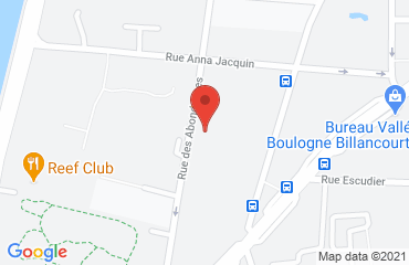 Lieu de stages HOTEL PARIS BOULOGNE sur la carte de Boulogne-Billancourt