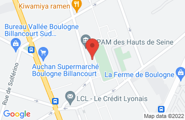 Lieu de stages LE TREFLE MARCEL SEMBAT sur la carte de Boulogne-Billancourt