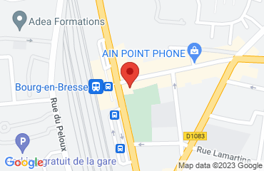 Lieu de stages QUALYS HOTEL TERMINUS sur la carte de Bourg-en-Bresse