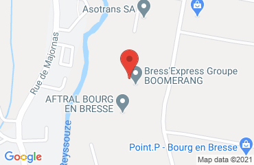 Lieu de stages AFTRAL sur la carte de Bourg-en-Bresse