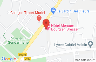 Lieu de stages MERCURE sur la carte de Bourg-en-Bresse