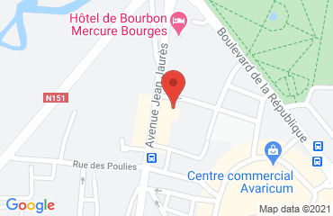 Lieu de stages BOURGES sur la carte de Bourges