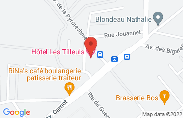 Lieu de stages LES TILLEULS sur la carte de Bourges