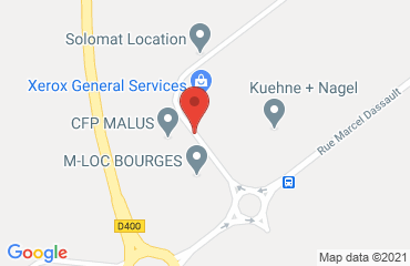 Lieu de stages CENTRE DE FORMATION MALUS BOURGES sur la carte de Bourges