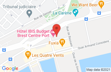 Lieu de stages IBIS STYLE Brest Centre Port sur la carte de Brest