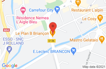 Lieu de stages HOTEL VAUBAN sur la carte de Briançon