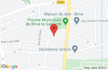 Lieu de stages FOYERS DES JEUNES TRAVAILLEURS sur la carte de Brive-la-Gaillarde